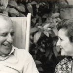 Con su esposa Carmen, 1977 (aprox.)