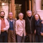 En Leningrado junto a otros músicos (1980)